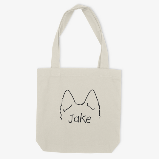 Shepsky Mom or Custom Name Ears - Tote