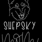 Shepsky Mom or Custom Name - Vinyl Decal
