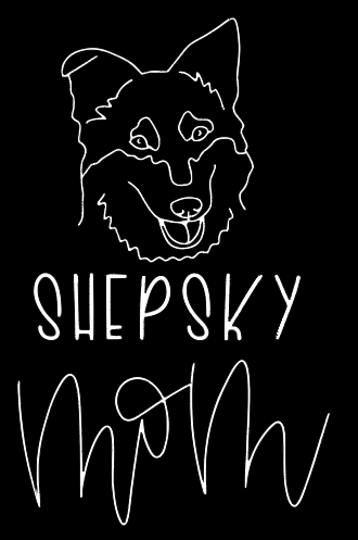 Shepsky Mom or Custom Name - Vinyl Decal