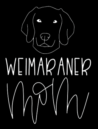 Weimaraner Mom or Custom Name - Vinyl Decal