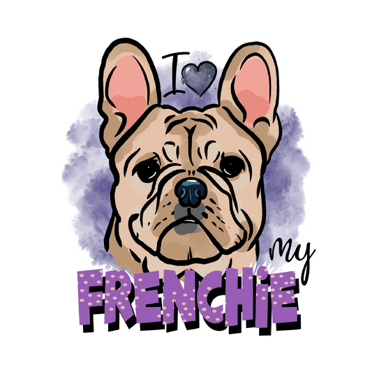 I Love My Frenchie - Sticker